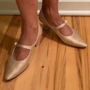 Dyed to match  bridesmaid shoes